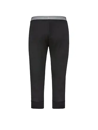 ODLO | Pantalón interior 3/4 para hombre Natural 100% Merino Warm | schwarz